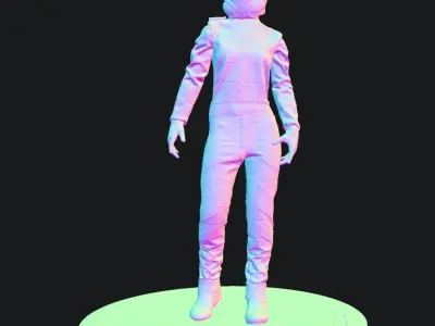 Chief Spacesuit Low-poly 3D model