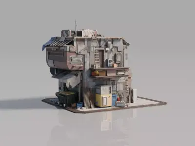 Neighborhood House Building 12 3D model