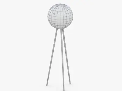 1418 - Floor Lamp Low-poly 3D model