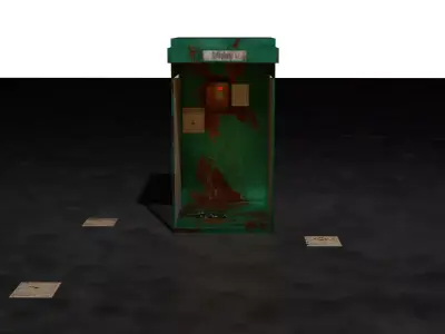  telephone booth Free 3D model