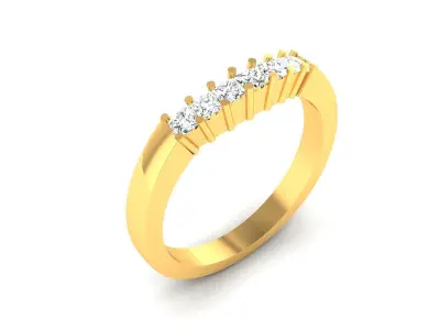 Solitaire Engagement Wedding Women Ring 3D print model order