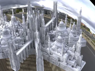 High Palace variation with separate chambers towers 3D model