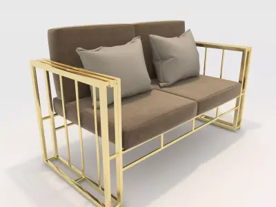 Sofa 2 Seater 19 3D model
