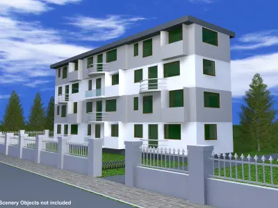Apartment Building 3D model
