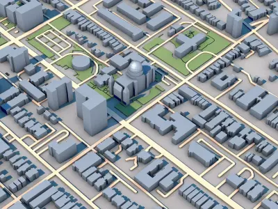 Cathedral Basilica of Saint Louis United States 3D model