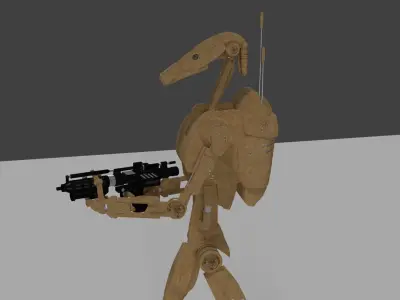 B1 Battle Droid Pack 3D model