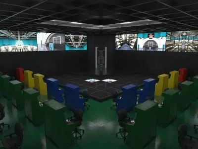 Squid game Master control room  3D model