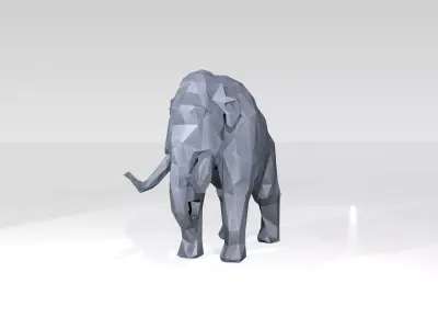 Mammoth Low Poligonal 3D model
