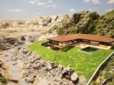 Modern villa  3D model 3D model