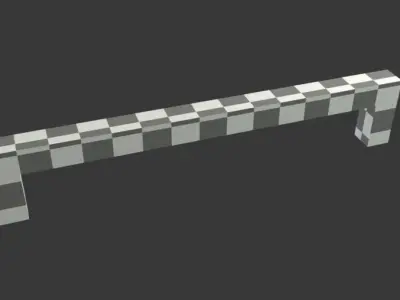 Free 3D Kitchen cabinet handle Free low-poly 3D model