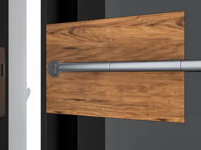 Aluminium door 205 3D model