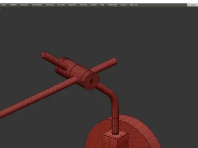 Sinclair Wall Sconce Low-poly 3D model