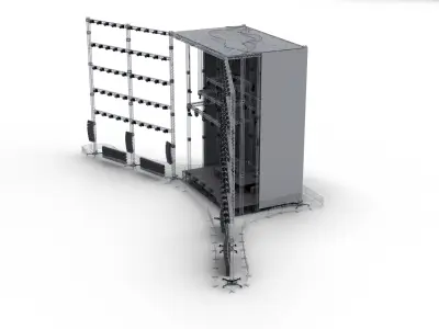 Concert Stage and Crowd - Full scene Venue 3D model