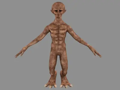 3D Alien humanoid 3D model