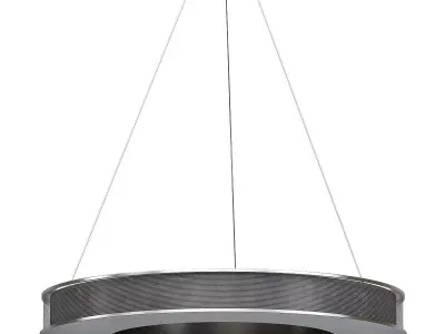 MARCUS savoy house led pendant light in polished nickel 3D model