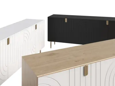 Harvard tv stand 3D model