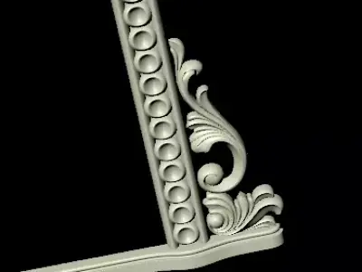 carved frame for mirror 3D model