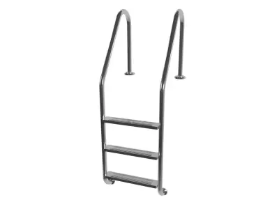 3 steps Swimming pool ladder Low-poly 3D model