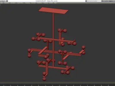 Chandeliers 3d models Collection 10 models Low-poly 3D model 2