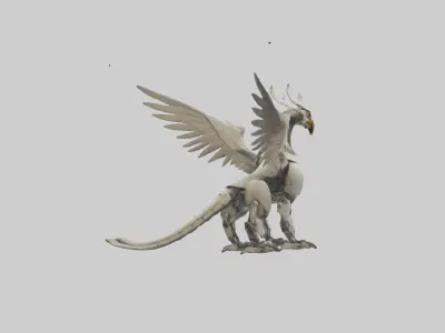 Robot version of a griffin model 3D model