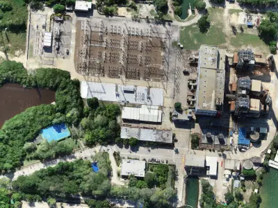 Thermal power plant -fuel oil and gas- 208 MW 3D model