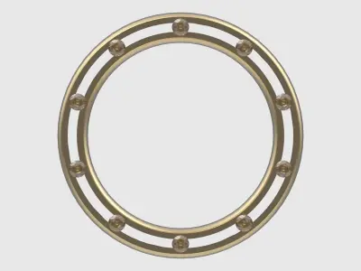 Sleek Modern Gem-Studded Ring JDBCo 3D print model