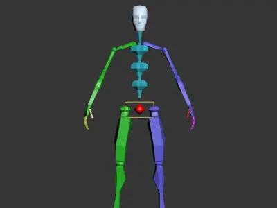  Character Police Officer Man Rigged PBR 