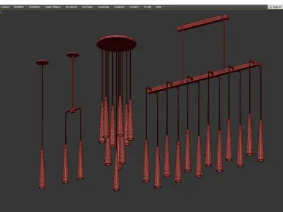 APOLLINAIRE CHANDELIER Low-poly 3D model