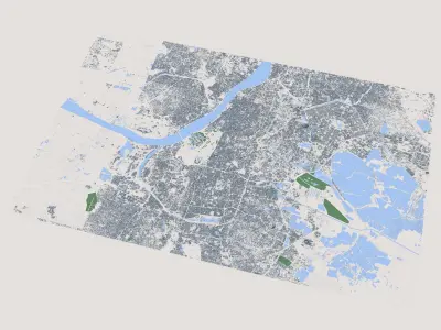 Kolkata City India 3D model