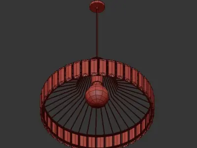GLASS PLATE PENDANT SERTOP 3D model