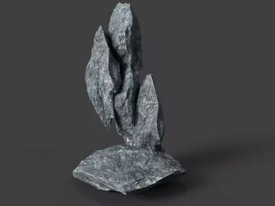 Rock 5-1 Low-poly 3D model