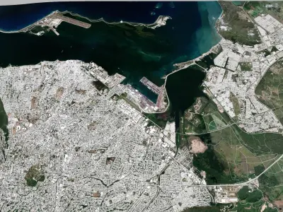 Cityscape Kingston Jamaica 3D model