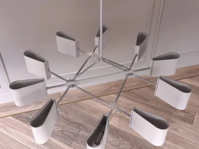 Dessay Circular Chandelier 3D model