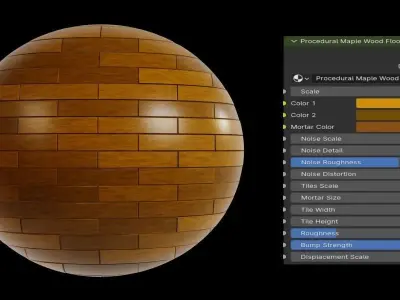 Blender Procedural Wood Floor Materials Texture