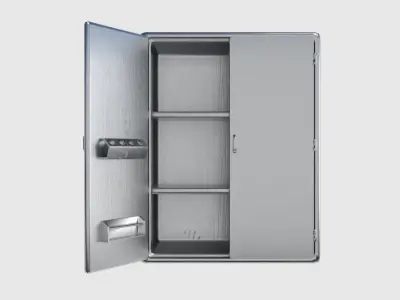 Metal Cabinet Pack Low-poly 3D model
