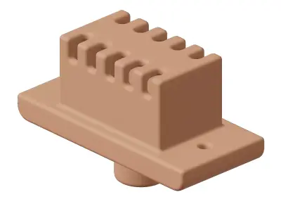 Plastic Electrical Fan Regulator Toy 3D model