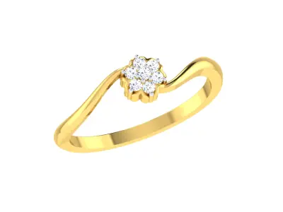Women Ring Render 3dm STL OBJ FBX Details 3D print model 18