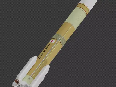 H3 Rocket 3D model