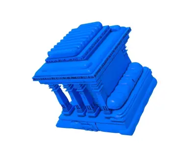 stone temple - Babylon Building - Ancient Babylon Building  3D print model