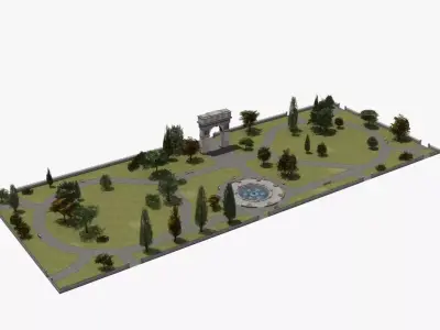 City Park 3D model purchase