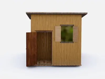 Backyard Workshop Shed  3D model
