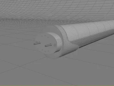 Tube Light 3D model