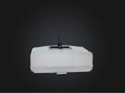 Garage door opener Low-poly 3D model