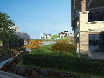 Modern European Eco-Village Concept 3D model
