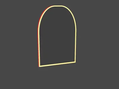 GLASS door with two balls in it 3D print model