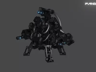 JHK Futuristic Robot 101 3D model