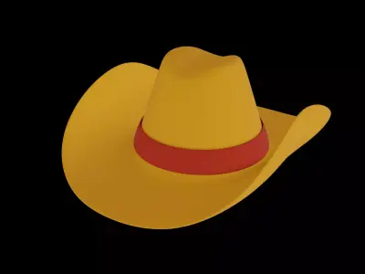 Cowboy Hat Free low-poly 3D model
