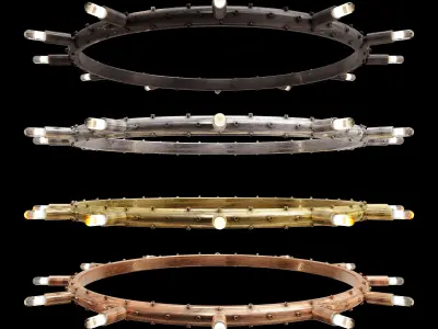 Crystal Chandelier Collection 001 3D model