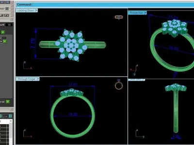 Women ring 3D print model