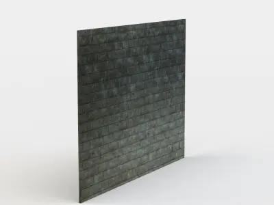 Wall brick Low-poly 3D model